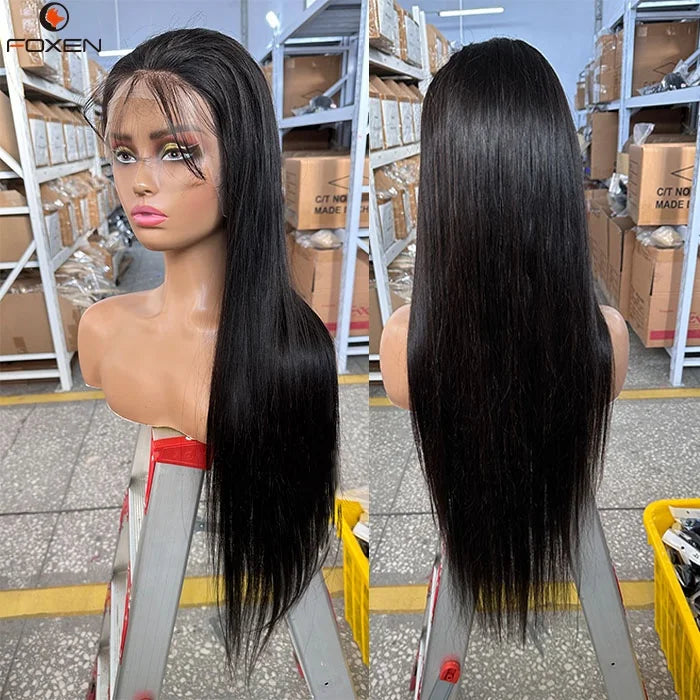 Raw Indian Hair Lace Front Wigs Virgin Cuticle Aligned Glueless Full Lace Human Hair Wigs HD Lace Frontal Wigs for Black Women