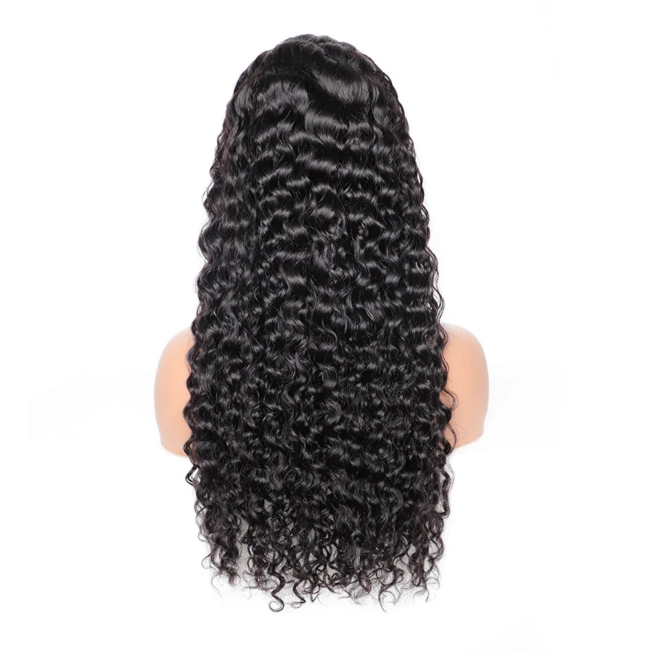 200 Density Cuticle Aligned Hair Hd Lace Front Wig,13x4 Transparent Full Lace Frontal Wigs,Glueless Curly Indian Human Hair Wigs