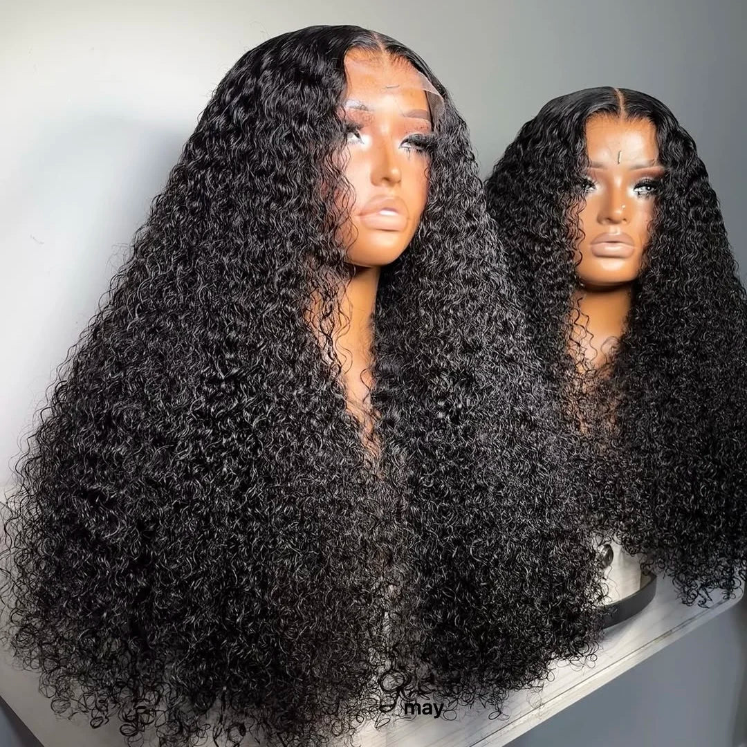 Human Hair Wigs 180% 200% 300% Density HD Transparent Lace Frontal Wig Long Bone Straight Virgin Cuticle Aligned Raw Hair Wigs