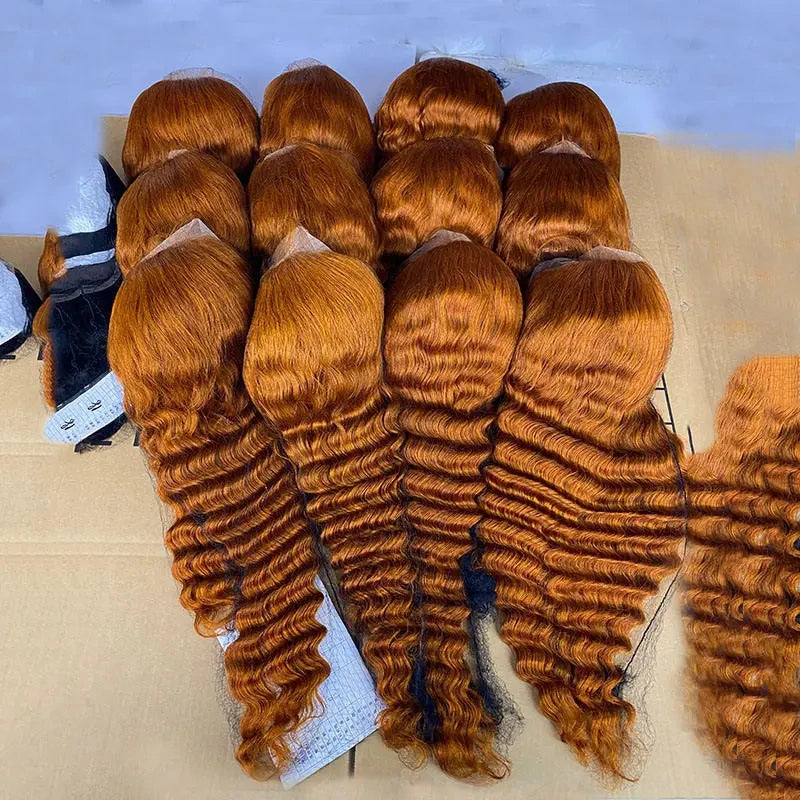 28 30 Inch Deep Wave Glueless Hd Lace Human Hair Wigs 13x4Hd Lace Closure Loose Deep Frontal Wig Vendors Raw Indian Hair