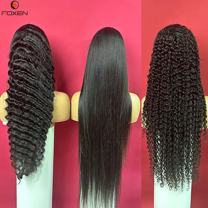 Raw Indian Hair Lace Front Wigs Virgin Cuticle Aligned Glueless Full Lace Human Hair Wigs HD Lace Frontal Wigs for Black Women