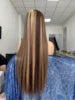 Hot Selling Highlight Water Wave Wig High Quality Brazilian Human Hair Wigs Indian Hair Wholesale Price Spanish Wave Human Hair
