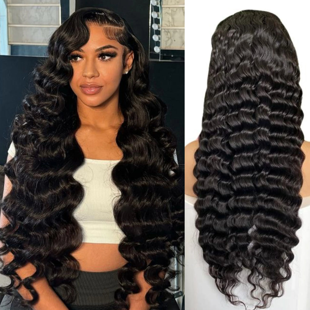 2026 Brazilian Virgin Hair Wigs 180% 13x4 HD Lace Front Burmese Curly Bone Straight Wig Glueless Human Hair Wigs for Black Women