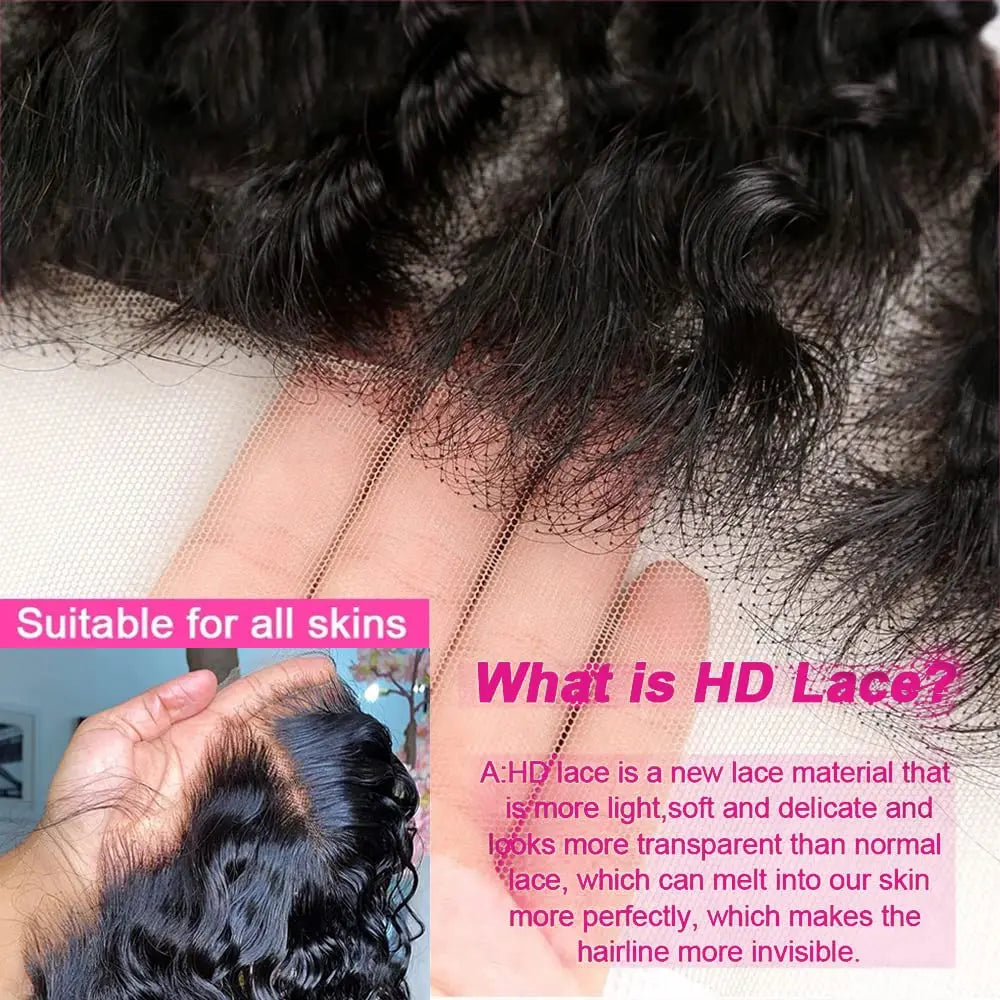 Water Wave HD Lace Wig Vendors Full Front Human Hair Wigs Original Vietnamese Raw Hair Transparent Frontal Lace Wigs Human Hair