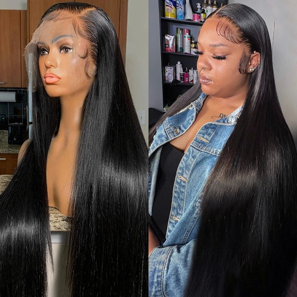 Raw Indian Hair Lace Front Wigs Virgin Cuticle Aligned Glueless Full Lace Human Hair Wigs HD Lace Frontal Wigs for Black Women