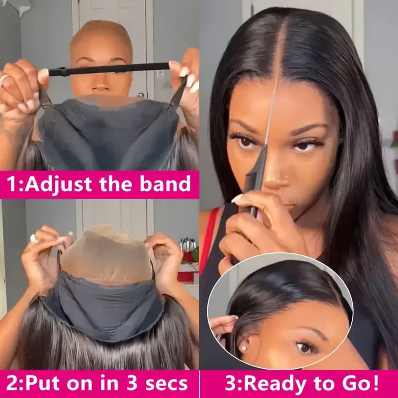 ISEE Hair Wear Go Glueless Wig PrePlucked Ready to Go Straight Wigs for Women 4X4, 6x4 HD Lace Closure Human Hair Wigs on Sale