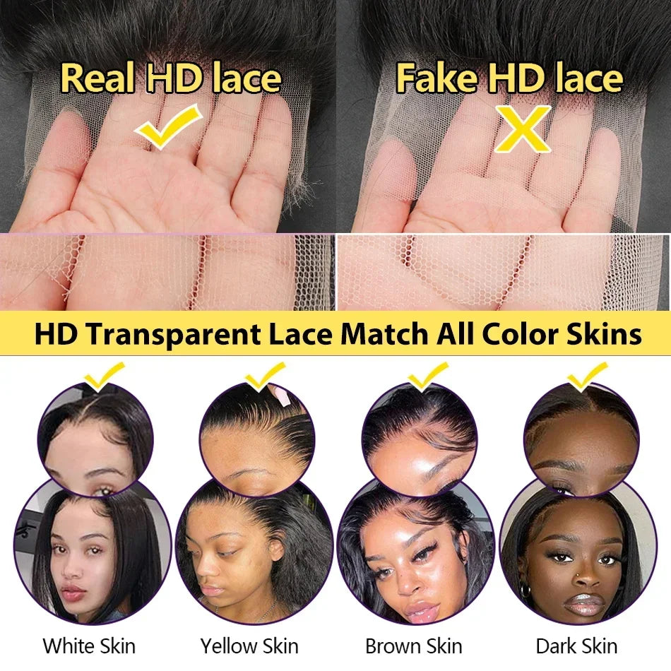28 30  Inch Body Wave Lace Frontal Wigs Human Hair 13x6 Hd Lace Front Wig Human Hair Wigs 150 Density 13x6 Lace for Black Women