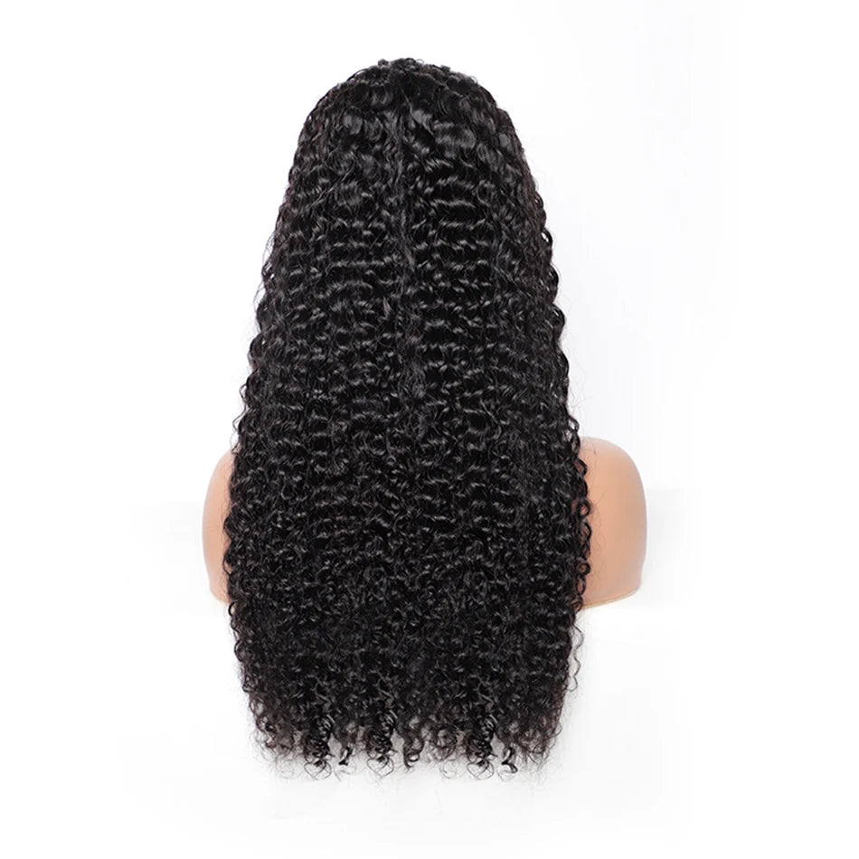 200 Density Cuticle Aligned Hair Hd Lace Front Wig,13x4 Transparent Full Lace Frontal Wigs,Glueless Curly Indian Human Hair Wigs