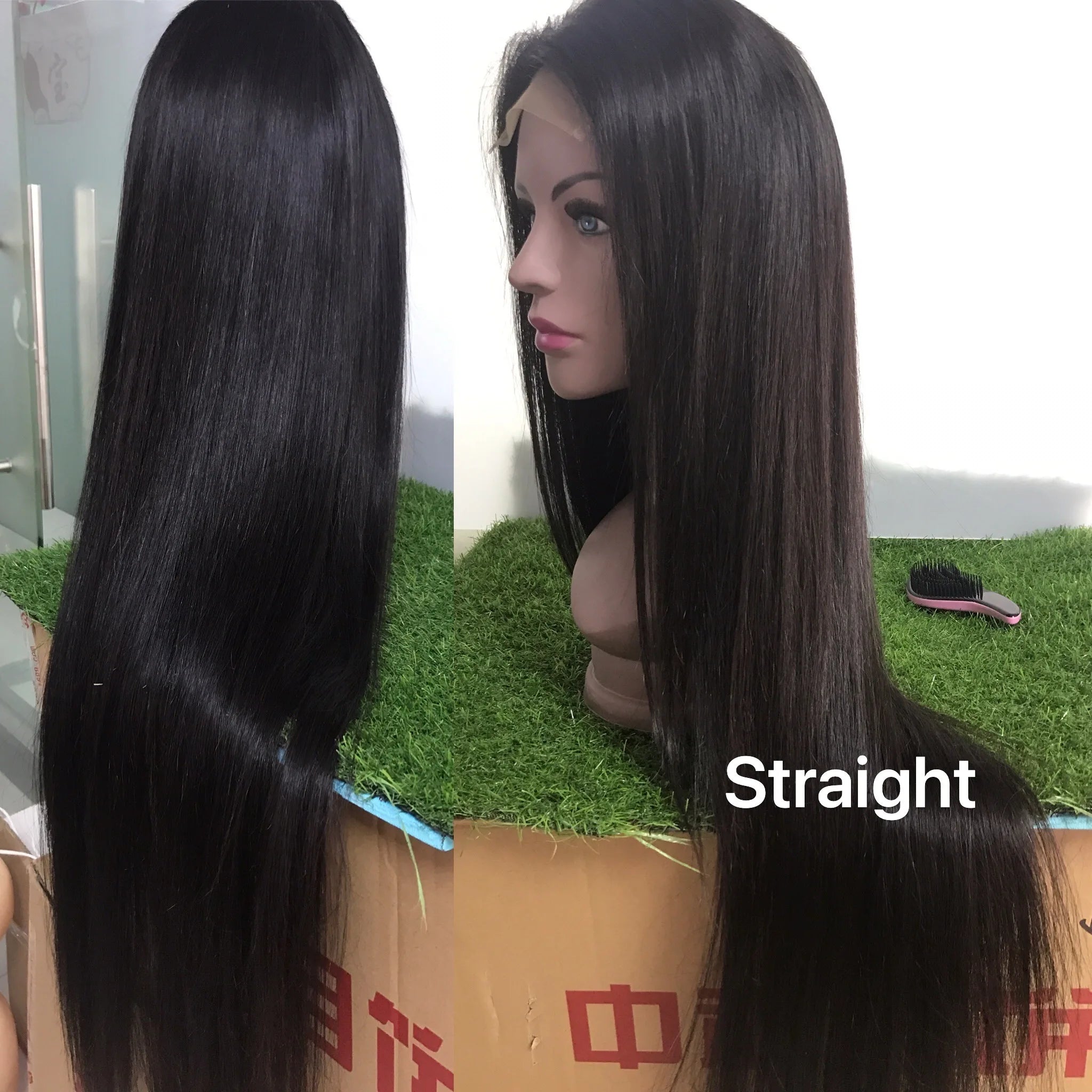 Human Hair Wigs 180% 200% 300% Density HD Transparent Lace Frontal Wig Long Bone Straight Virgin Cuticle Aligned Raw Hair Wigs