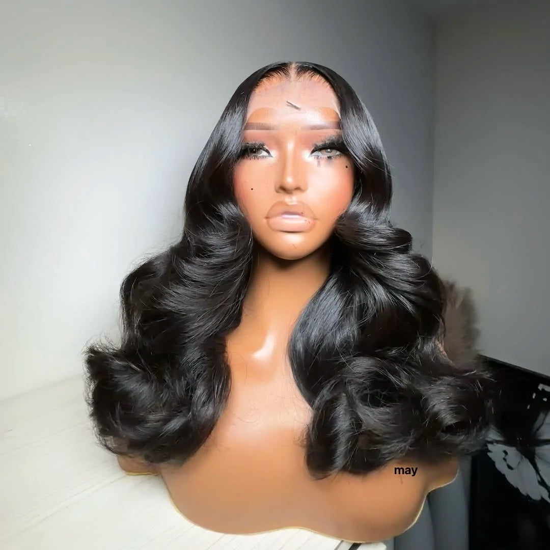 Human Hair Wigs 180% 200% 300% Density HD Transparent Lace Frontal Wig Long Bone Straight Virgin Cuticle Aligned Raw Hair Wigs