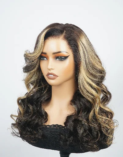 Ready to Ship Layer Style 180% 13x4 Transparent Lace Front Wigs Brazilian 5x7 Closure Straight Human Hair Wigs for Black Women