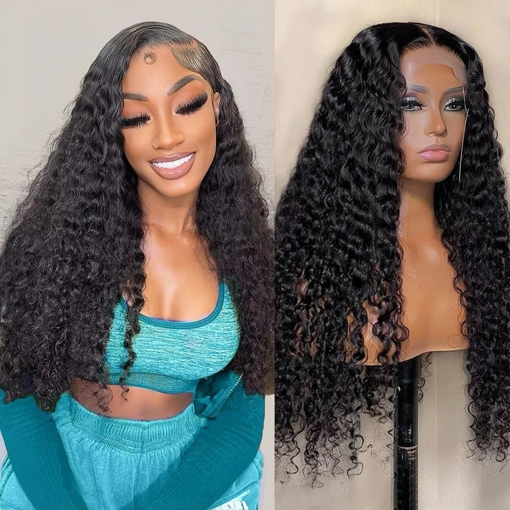 Wholesale 180% HD Lace Front Glueless Deep Wave Wig Original Vietnamese Raw Hair Wig Brazilian Natural Human Hair Wigs for Women