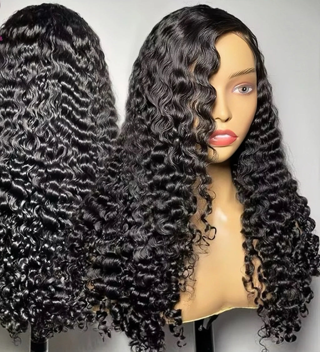 Wholesale 180% HD Lace Front Glueless Deep Wave Wig Original Vietnamese Raw Hair Wig Brazilian Natural Human Hair Wigs for Women