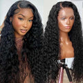 100% Real Human Hair Water Wave 13x4 Full Lace Frontal Wig Queen Beauty Hair Wigs Vendor