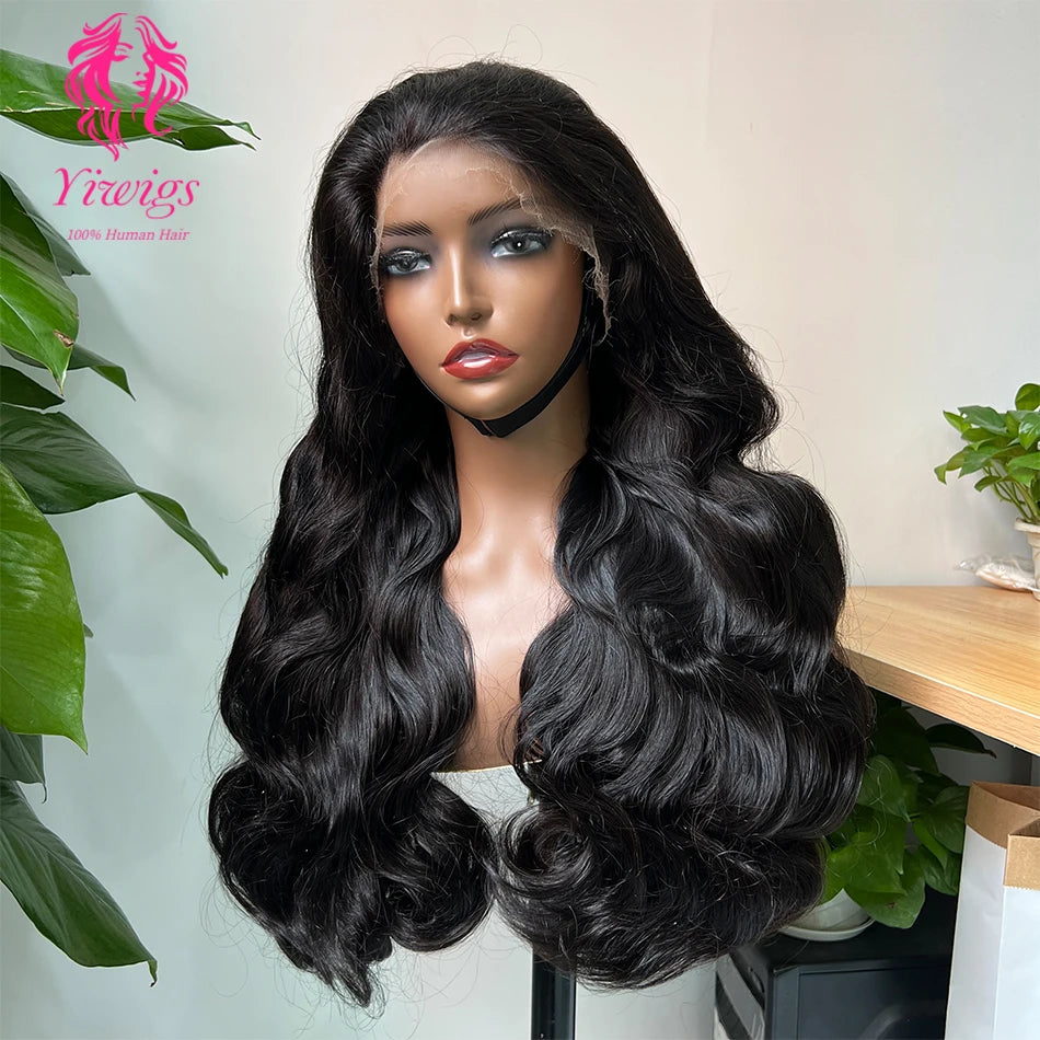 Yiwigs 250 Density Super Double Drawn Body Wave Hd Lace Human Hair Wigs Vietnam 4x4 Lace Closure Wig