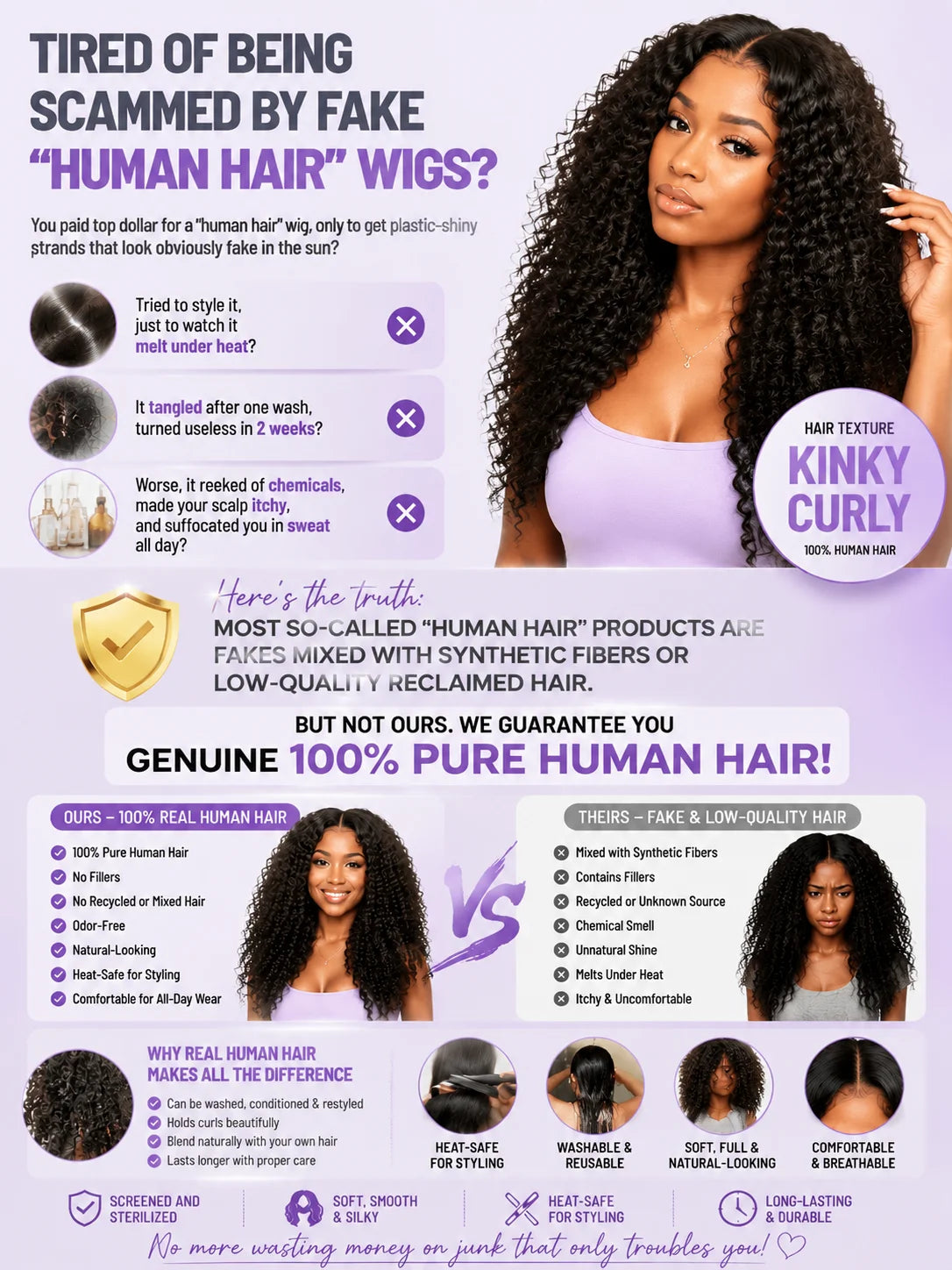 40Inch Wigs 100%Human Hair Kinky Curly Lace Front Wigs 13x6 HD Lace Human Hair Wigs Vietnamese Hair 300%Density Jerry Curly Wigs