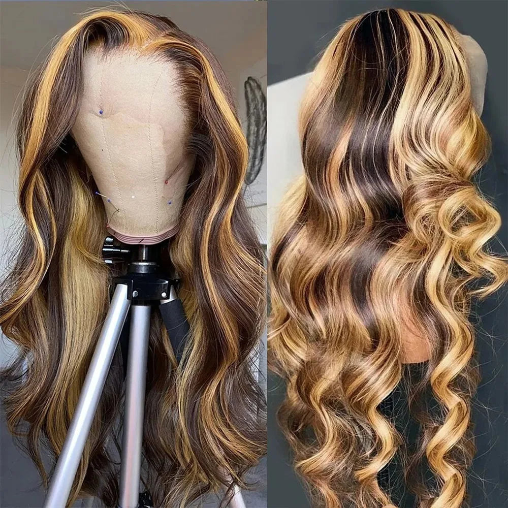 Purple Wig Long Natural Curly Wavy Wig for Women Synthetic Free Part Loose Deep Wave 13X4 Colored Wigs for Daily Party Cosplay