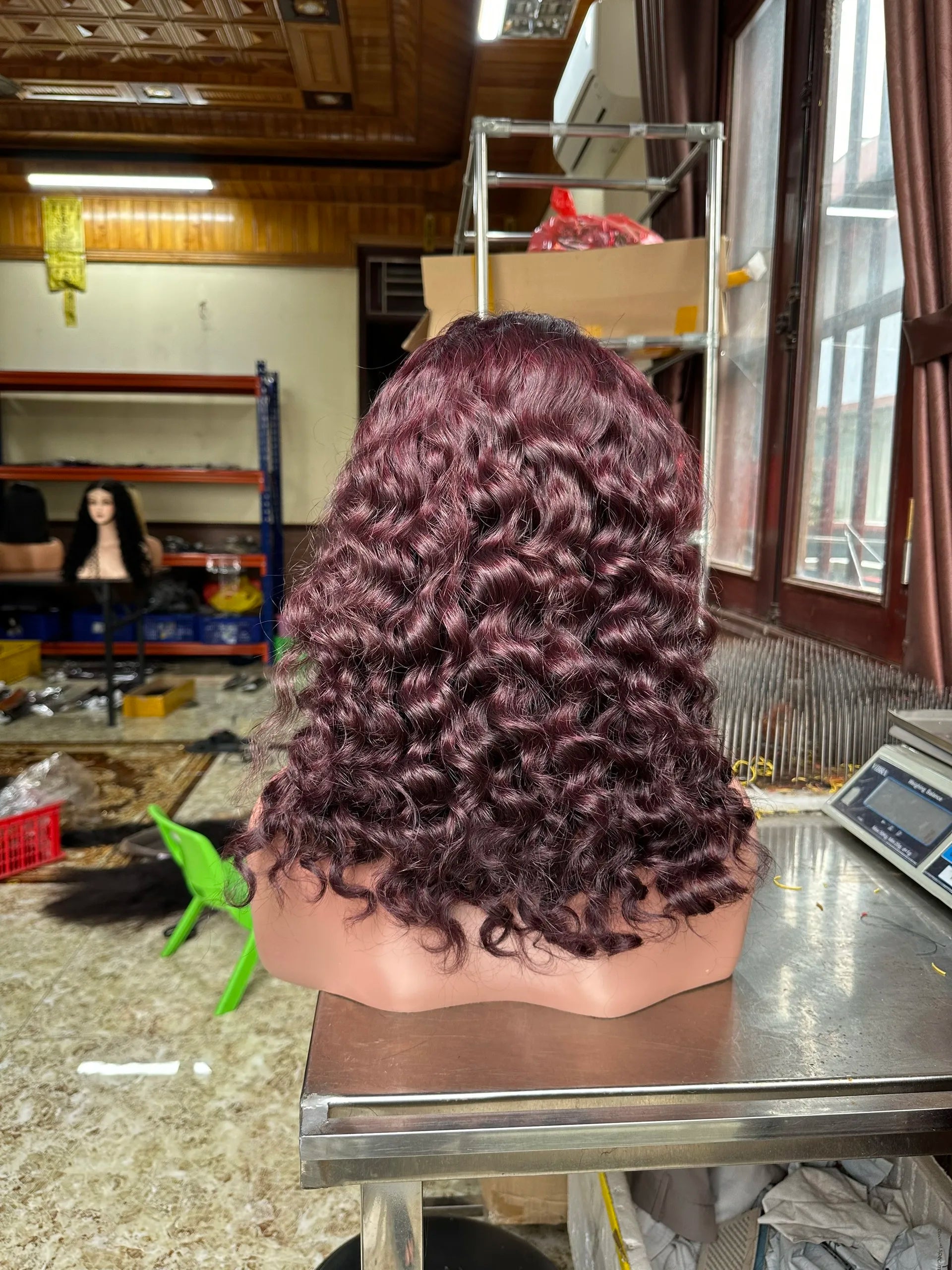 22 Inches Virgin Vietnamese Human Hair Wigs Deep Wave Curly Transparent Lace Front Human Hair Wigs for Black Women