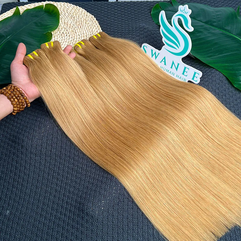 #27 Honey Blonde Bundles Straight Grade 15A 100% Unprocessed Virgin Human Hair Bundles Colored Hair Bundles Extensions