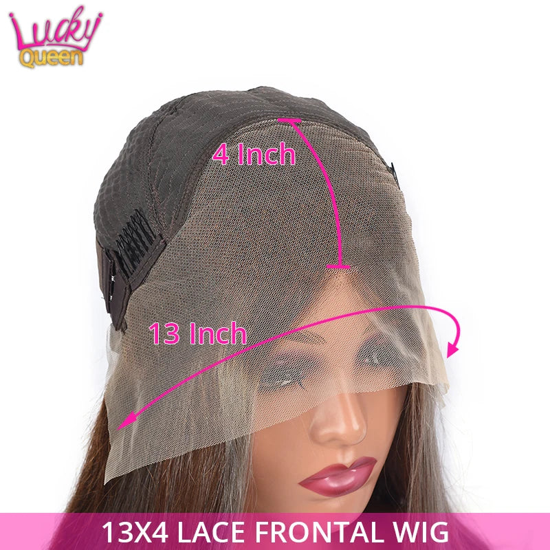 Highlight Grey Blonde 5X5 lace Closure Real Hair Wig 13x6 13x4 Hd Lace Front Human Wig For Women Pre Plucked Body Wave Glueless