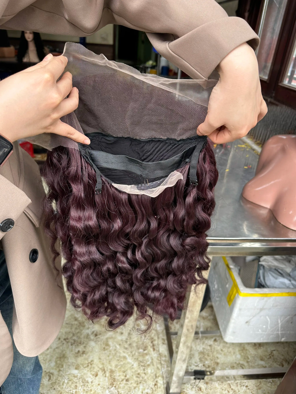 22 Inches Virgin Vietnamese Human Hair Wigs Deep Wave Curly Transparent Lace Front Human Hair Wigs for Black Women