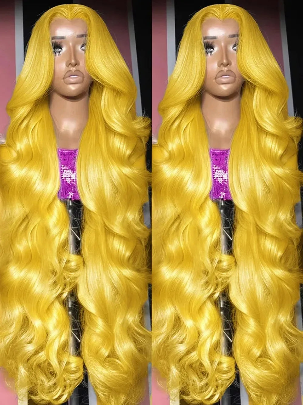 Purple Wig Long Natural Curly Wavy Wig for Women Synthetic Free Part Loose Deep Wave 13X4 Colored Wigs for Daily Party Cosplay