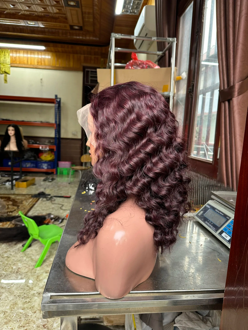 22 Inches Virgin Vietnamese Human Hair Wigs Deep Wave Curly Transparent Lace Front Human Hair Wigs for Black Women