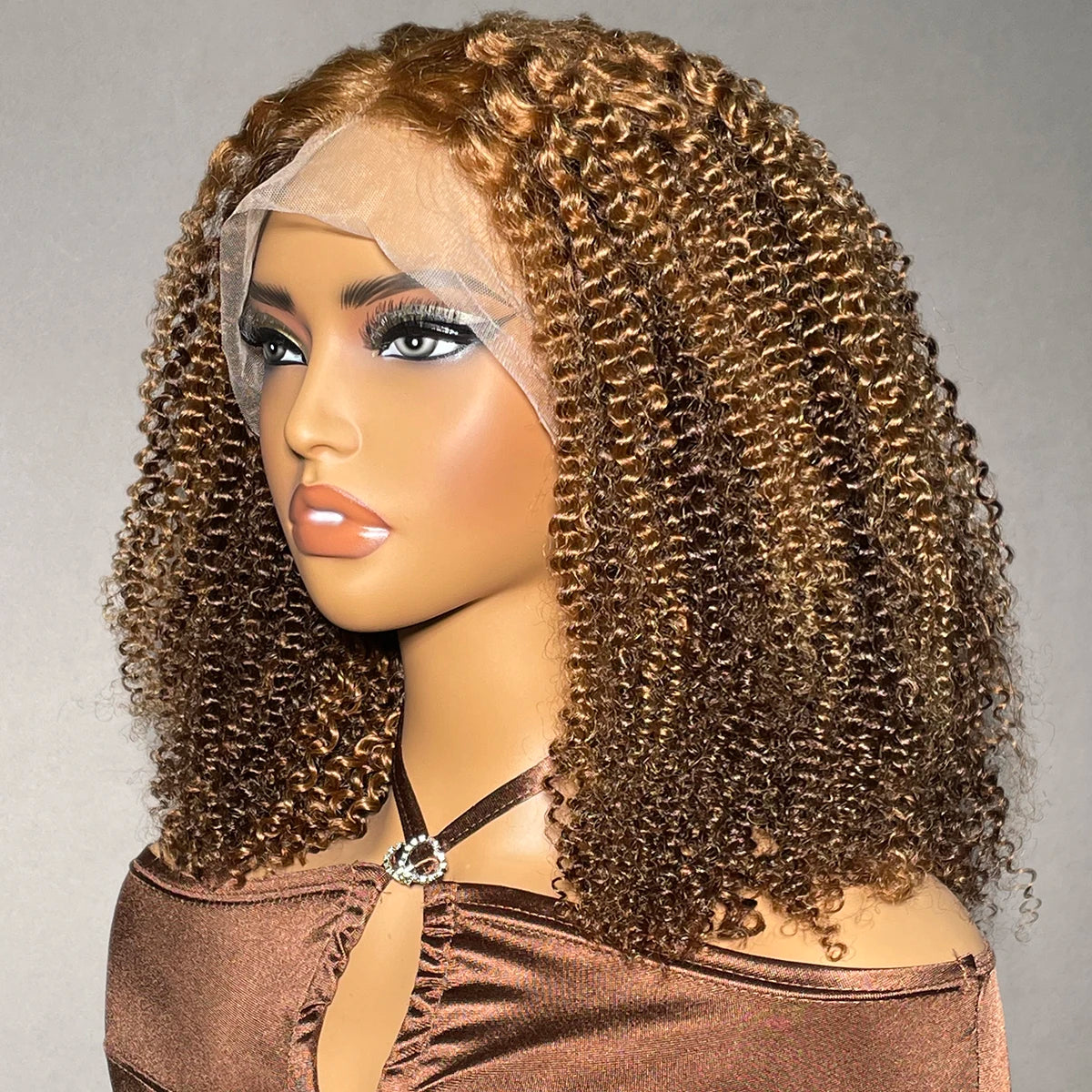 250 Density Curly 13x4 Transparent Lace Front Wigs 100% Human Hair For Black Women Brazilian P430 Colored Human Hair Wigs