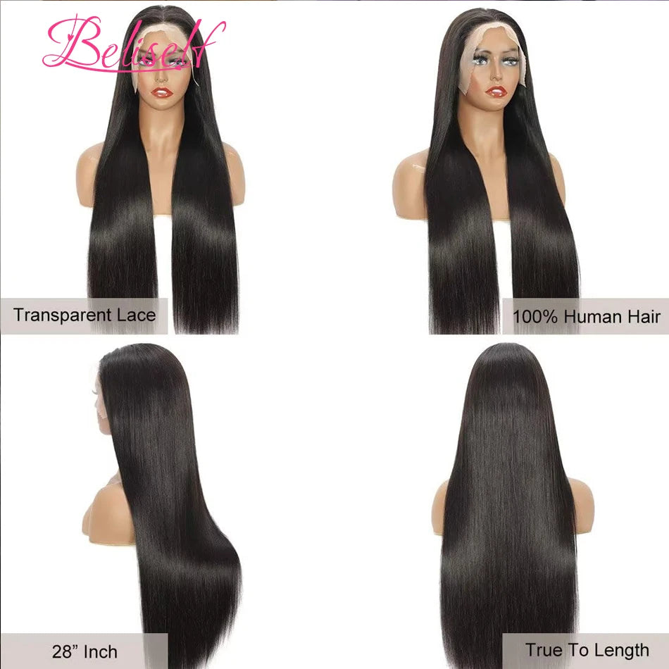 Combo Sale 2PC/Lot 13x6 HD Lace Front Human Hair Wigs Straight Glueless Wig Human Hair 13x6 Lace Front Wig for Black Women