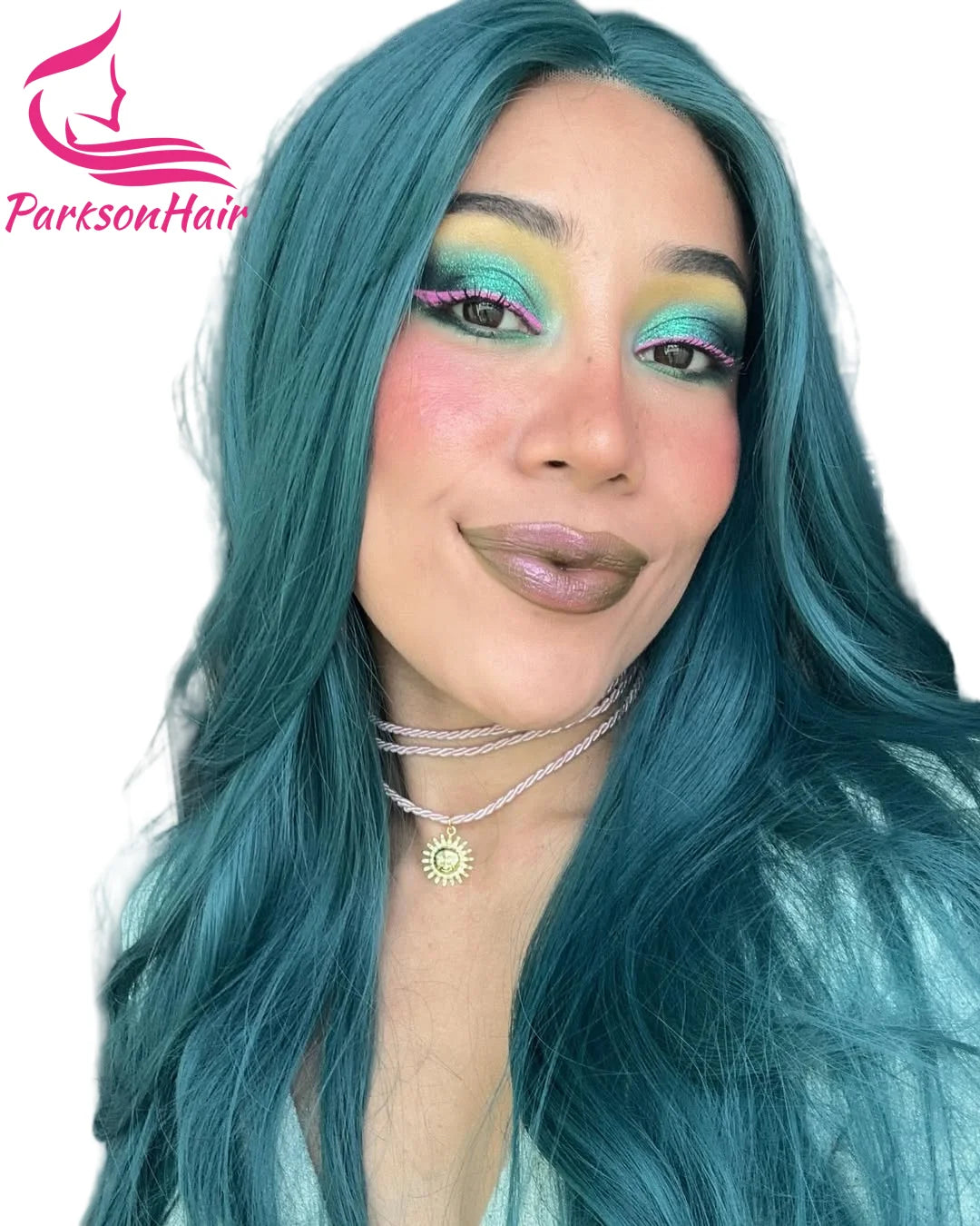 Turquoise Body Wave 13x4 13x6 Lace Frontal Human Hair Wigs Brazilian Pre Plucked 613 Colored Blue Green Cosplay Human Hair Wigs