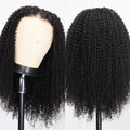UNice Hair Bye Bye Knots Wig Kinky Curly Natural Black 7x5 Lace Front Wig for Women Pre Plucked Glueless Wear Go Wigs