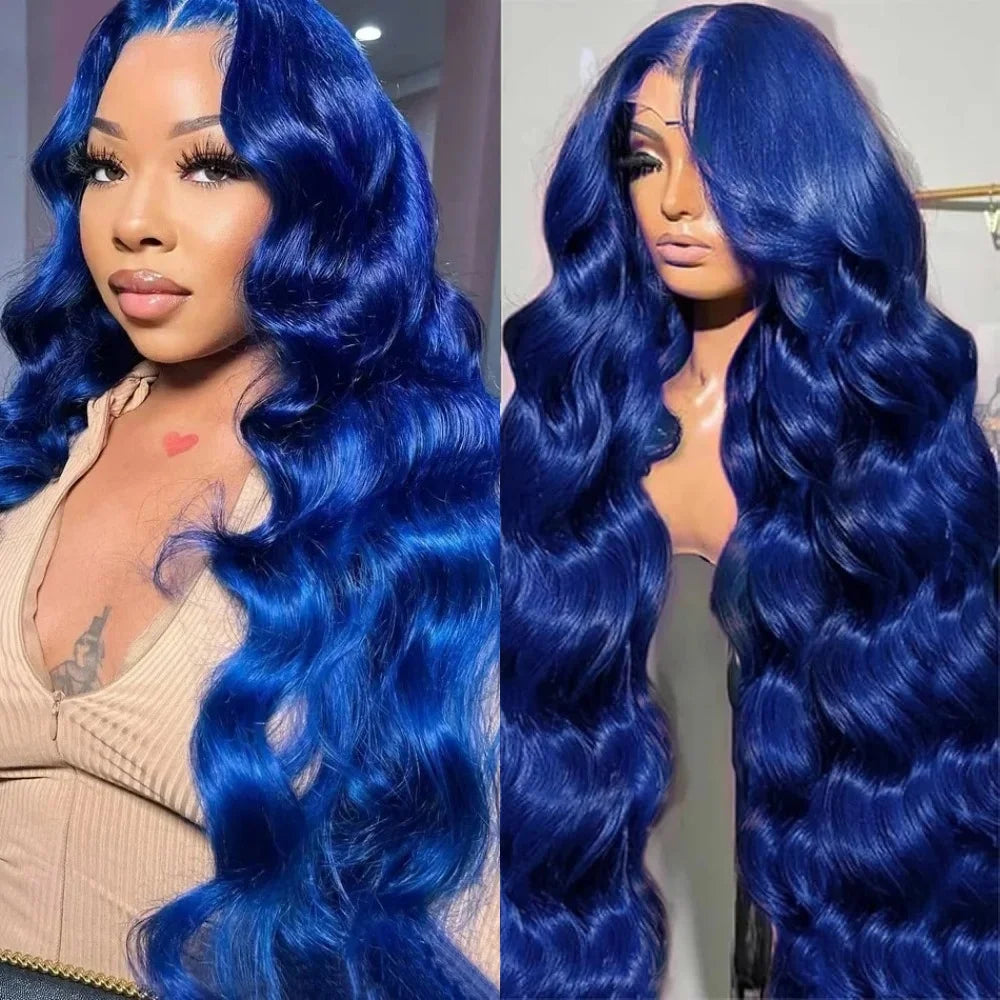Purple Wig Long Natural Curly Wavy Wig for Women Synthetic Free Part Loose Deep Wave 13X4 Colored Wigs for Daily Party Cosplay
