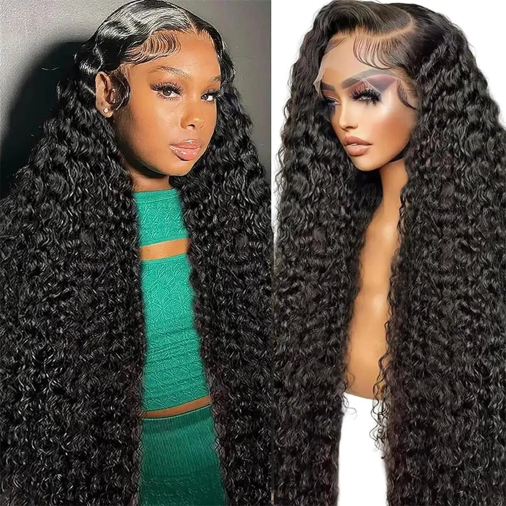 13x4 Lace Frontal Human Hair Wig Wave Wave Lace Frontal Wig 200 Density 13x6 Hd Lace Deep Water Wave Curly Lace Frontal Wigs